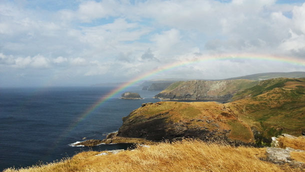 View from Tintagel Castle
