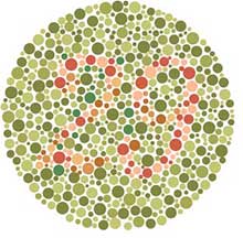 Colour blindness test